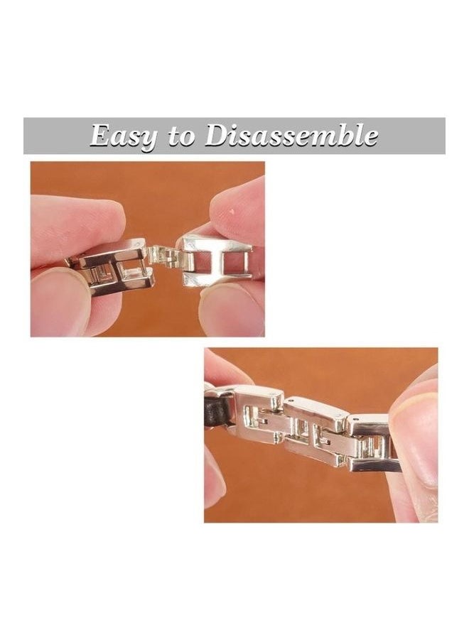 NIBEMINENT - Replacement Watchbands For Apple Watch Series 7 45mm/6 & SE 5 4 44mm/3 2 1 42mm Gold White - Image 1
