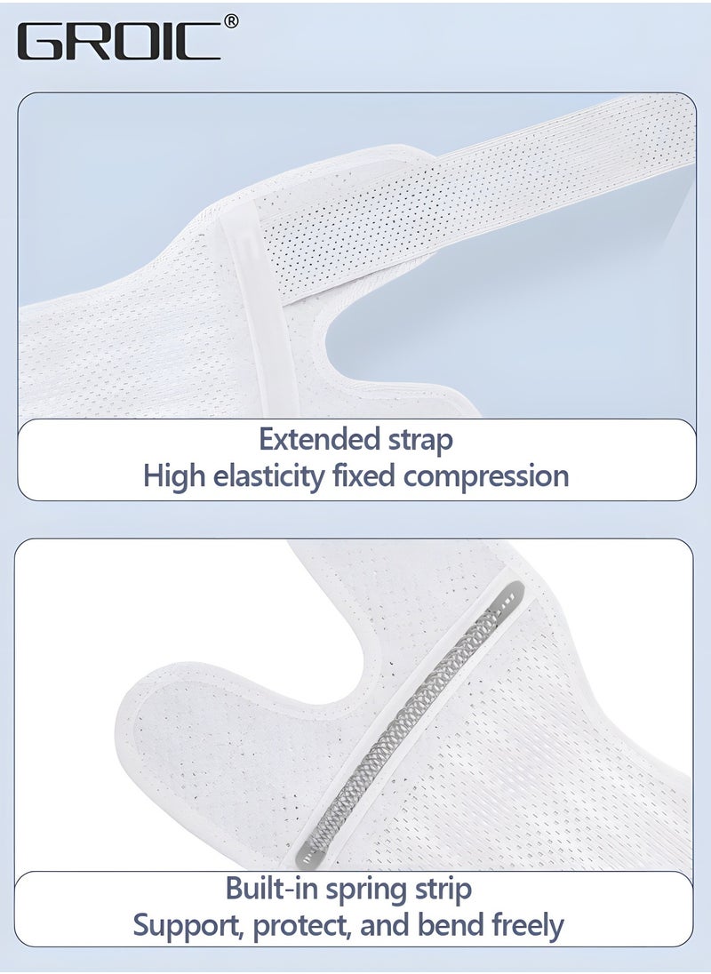2PCS Knee Brace with Side Stabilizers Relieve Meniscus Tear Knee Pain ACL MCL Arthritis,Joint Pain Relief, Breathable Adjustable Knee Support,Adjustable Compression Knee Support Braces