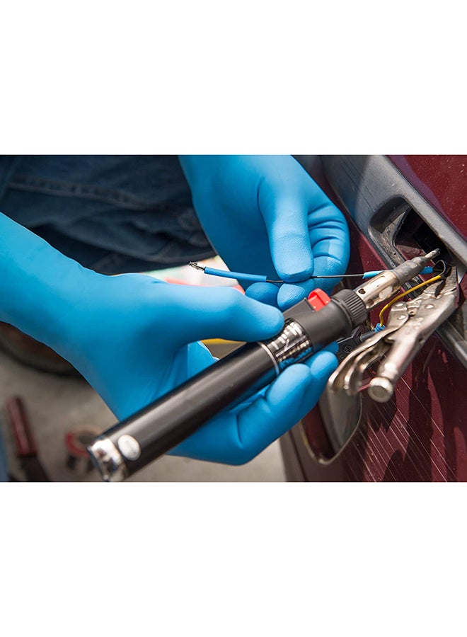 100-Piece Disposable Nitrile Gloves Set Blue XL - Image 5