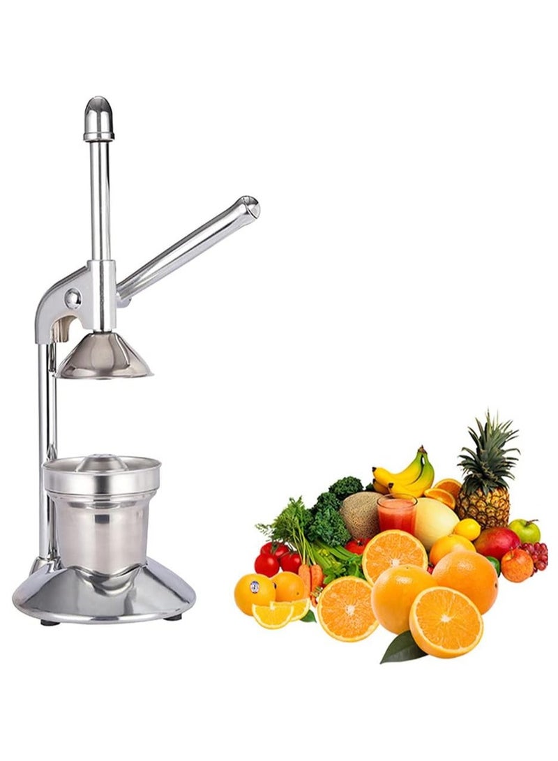 SUKILO Manual Commercial Stainless Steel Citrus Juicer - Heavy-Duty Hand Press, Ergonomic Design, Detachable Filter Cup, Easy to Clean, Ideal for Home & Professional Use - Image 1