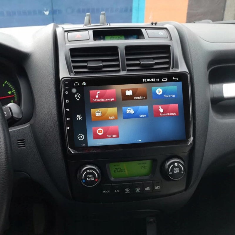 4k MRC android car screen for kia sportage model 2007 2008 2009 with reverse camera - Image 2