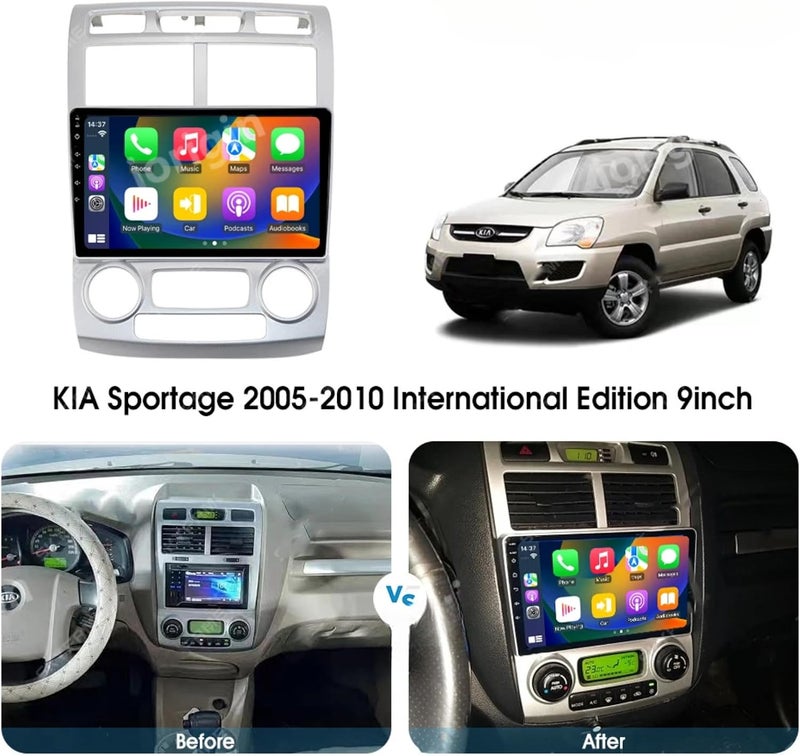 4k MRC android car screen for kia sportage model 2007 2008 2009 with reverse camera - Image 4