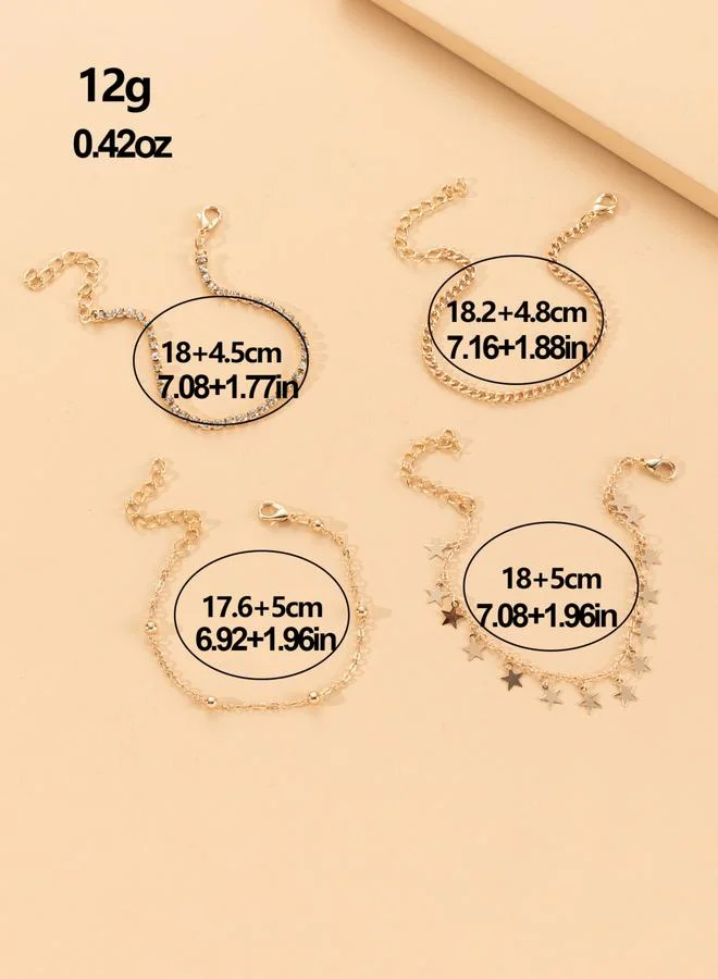 Take Two Set of 4 - Star Charm Bracelets
