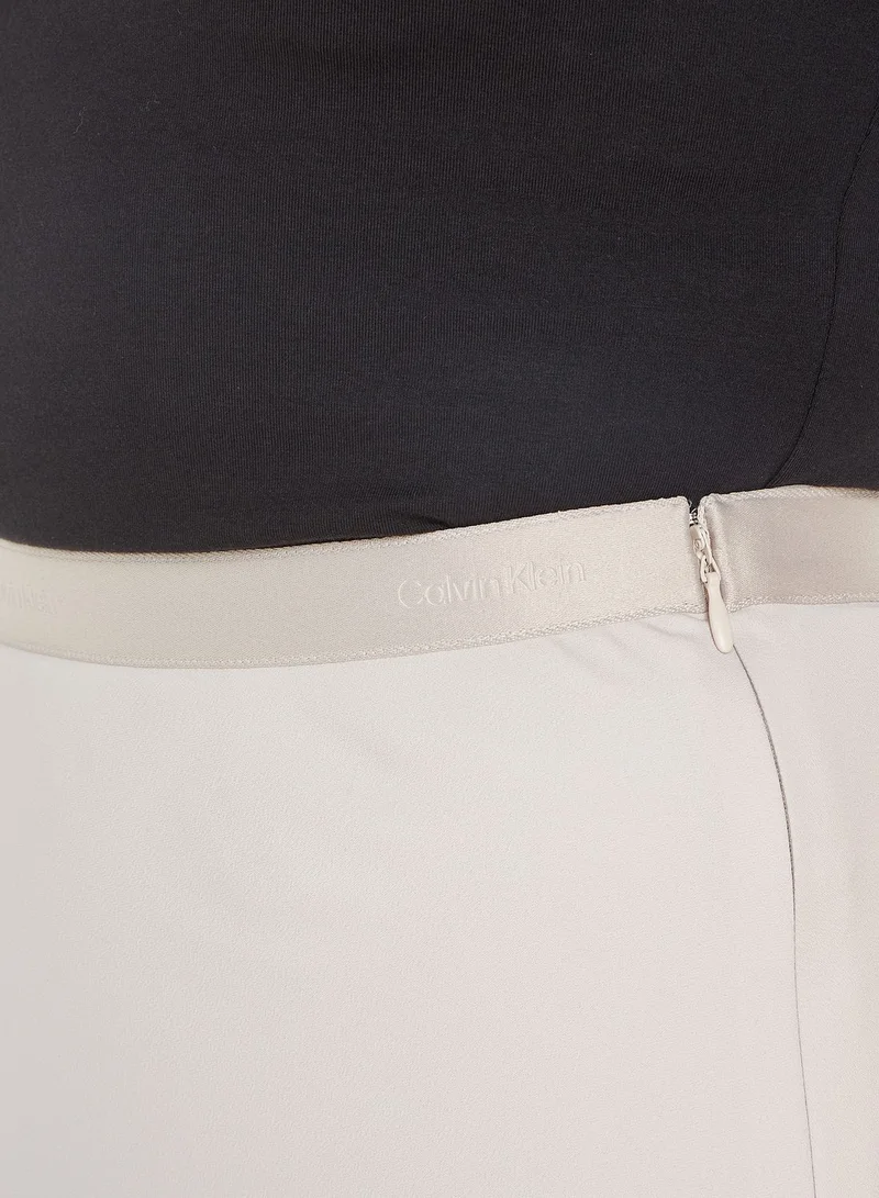 CALVIN KLEIN High Waist Midi Skirt