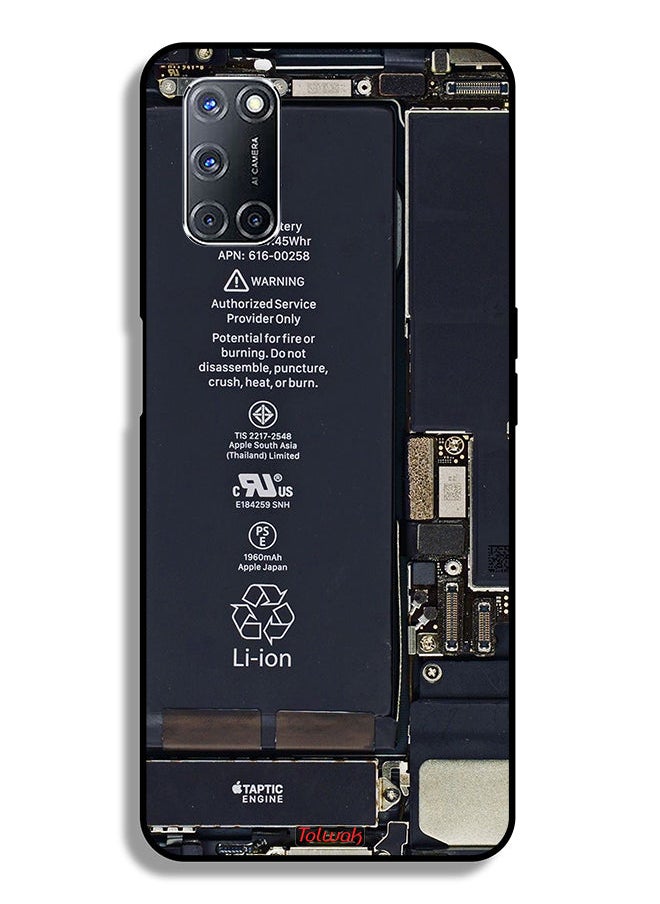 Tolwak - غطاء حماية لهاتف Oppo A92 بنمط دائرة الهاتف - Image 1