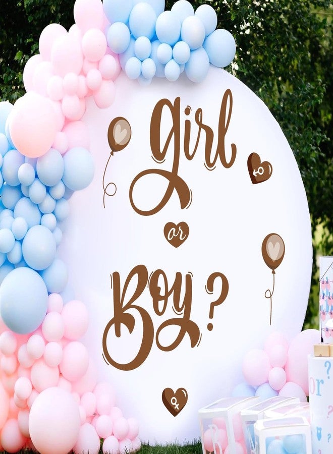 HATARU Boy or Girl Signs Decals Gender Reveal Party Decorations Sticker Vinyl Baby Shower Party Sign Decor for Backdrop Peel and Stick He or She Welcome Sign Sticker Decal for Balloon Arch Pregnancy Supplies - Image 3