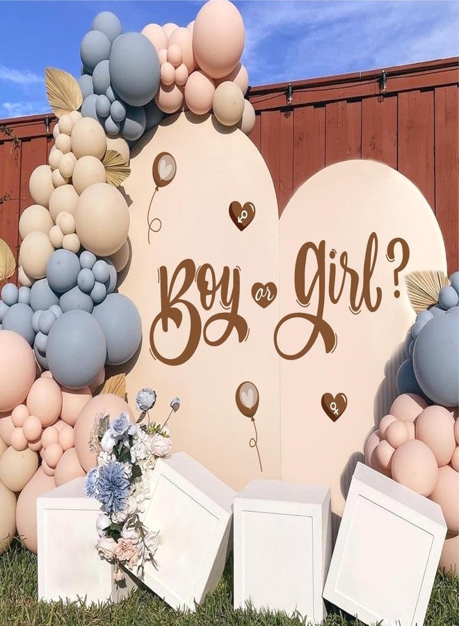 HATARU Boy or Girl Signs Decals Gender Reveal Party Decorations Sticker Vinyl Baby Shower Party Sign Decor for Backdrop Peel and Stick He or She Welcome Sign Sticker Decal for Balloon Arch Pregnancy Supplies - Image 5