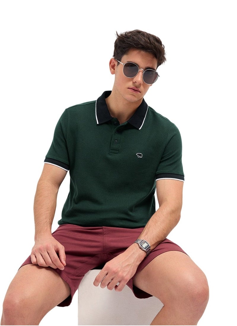 THE BEAR HOUSE Men’s Polo T-Shirt – Soft, Breathable Cotton, Classic Fit for All-Day Comfort, Stylish Casual Shirt for Summer, Everyday Wear & Outdoor Activities  - Image 1