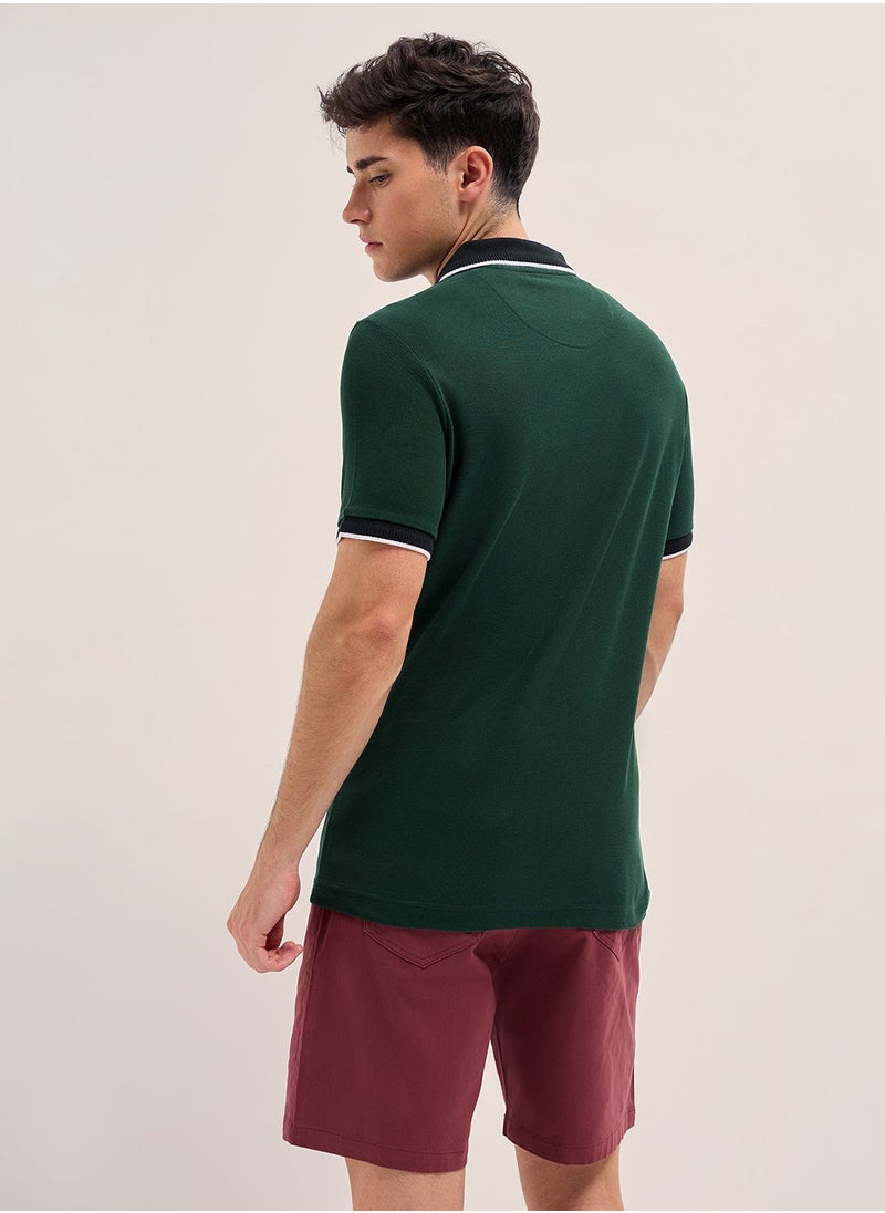 THE BEAR HOUSE Men’s Polo T-Shirt – Soft, Breathable Cotton, Classic Fit for All-Day Comfort, Stylish Casual Shirt for Summer, Everyday Wear & Outdoor Activities  - Image 2
