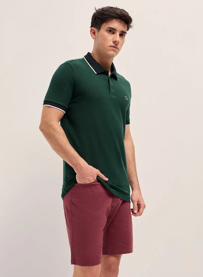 THE BEAR HOUSE Men’s Polo T-Shirt – Soft, Breathable Cotton, Classic Fit for All-Day Comfort, Stylish Casual Shirt for Summer, Everyday Wear & Outdoor Activities