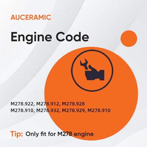 AUCERAMIC طقم سلسلة توقيت AUCERAMIC M278 مع ترس ضبط عمود الكامات متوافق مع مرسيدس بنز CLS550 E500 E550 GL450 GL500 X166 GL550 GLS550 CL550 GLE500 ML500 W166 W212 4.7L V8 توربو A0009935576 - Image 5