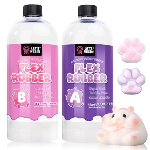 LET'S RESIN LET'S ريزين مرونة مطاطية لصنع تابا سكويشي سوبر سوفت 60 أونصة مزيج سيليكون لصانع السكويشي DIY أقدام قطط مخصصة هدايا تخفيف التوتر - Image 1