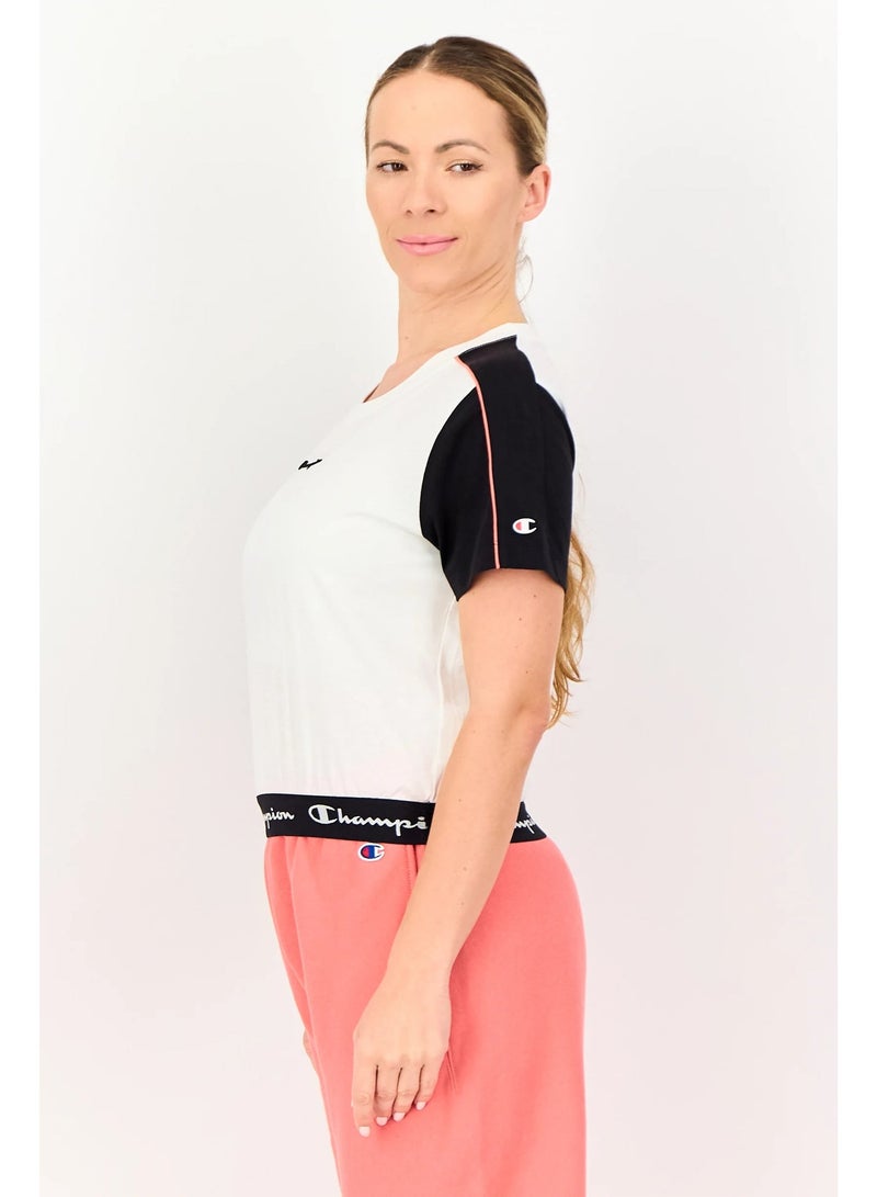 Champion Women Sportswear Fit Short Sleeve Outdoor Crop Top, Multicolor - Image 3