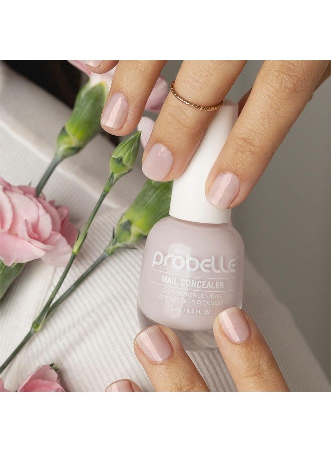 Probelle Illuminating Nail Concealer, Sheer Long Lasting Brightening Nail Polish for yellowing discolored nails, perfect finish for damaged nails with imperfections, Vegan, Gluten Free, Lilac Glow - Image 3