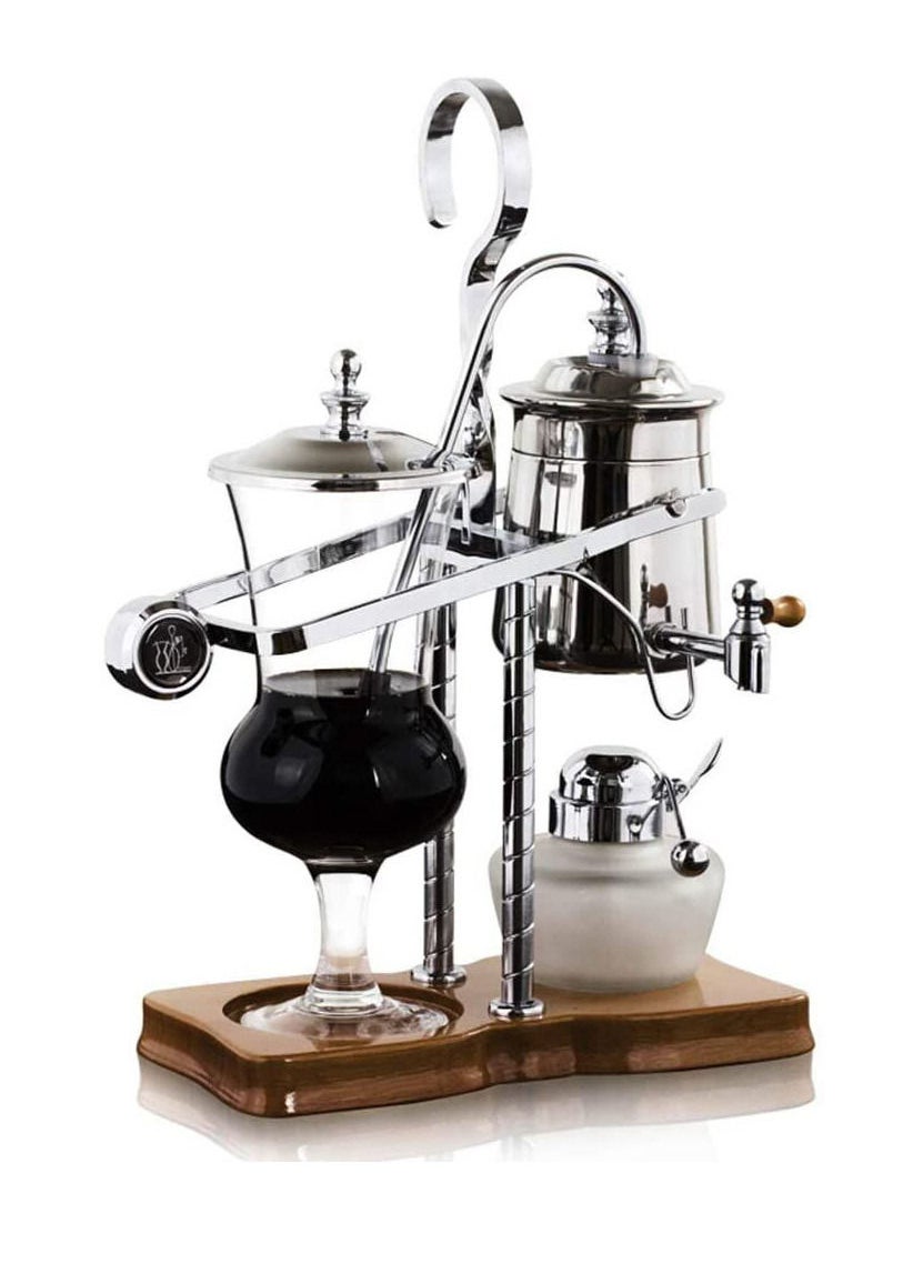 Coffee Maker Luxury Antique Syphon Machine Brewer Tea Siphon Brewer Elegant Double Ridged Fulcrum with Tee Handle 