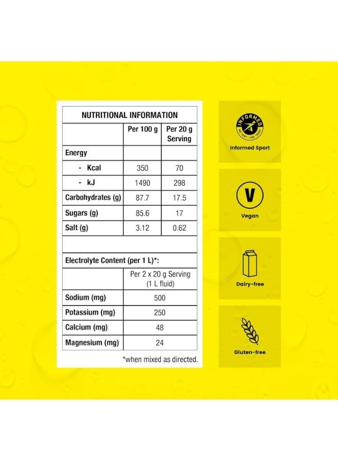 Precision Hydration Electrolyte Powder Packets - No Artificial Ingredients, Multi Strength Hydration Packets - Individual Waterproof Servings - Gluten/Dairy Free, 1 Box (8 Packets, 500mg/L-Yellow) - Image 2