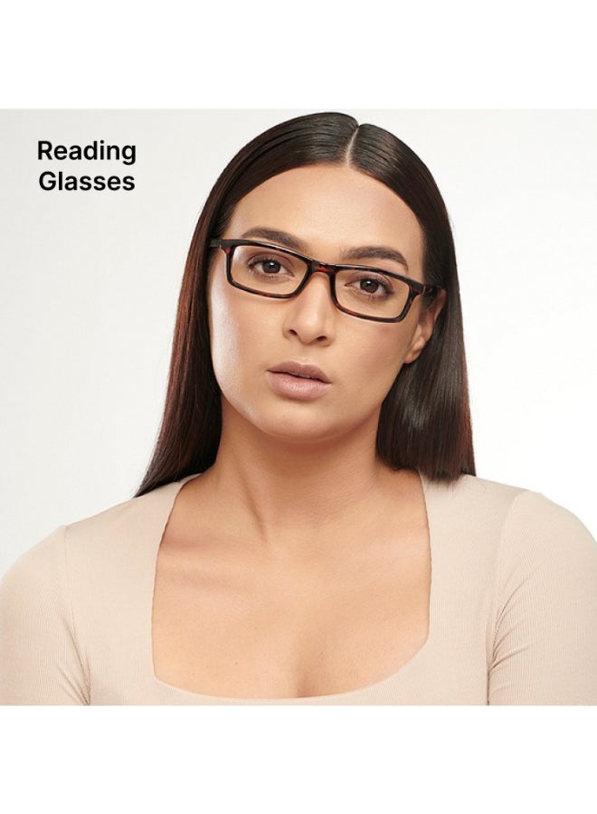 Lenskart Readers BLU | Tortoise Rectangular Full Rim Reading Eyeglasses | For Men & Women | For 2 Power | LR E11058 - Image 3