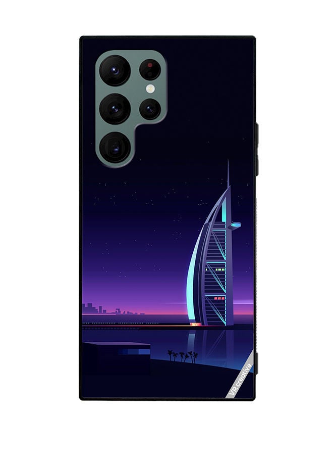 VR CREATIVE Protective Case Cover For Samsung Galaxy S22 Ultra 5G Burj Al Arab Design Multicolour - Image 1