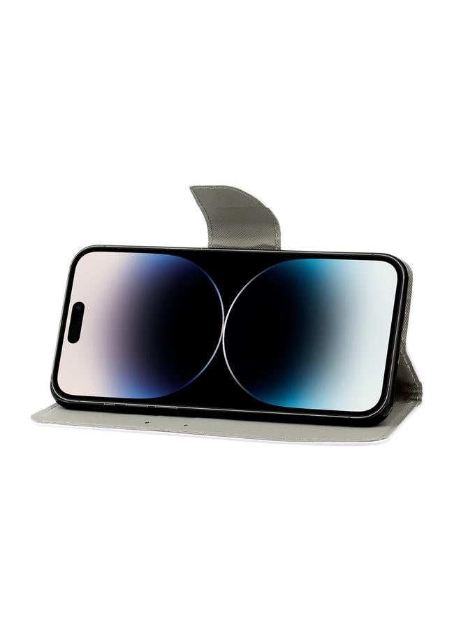 اس-توب جراب هاتف جلدي برسومات ملونة لهاتف iPhone 14 Pro - Image 4