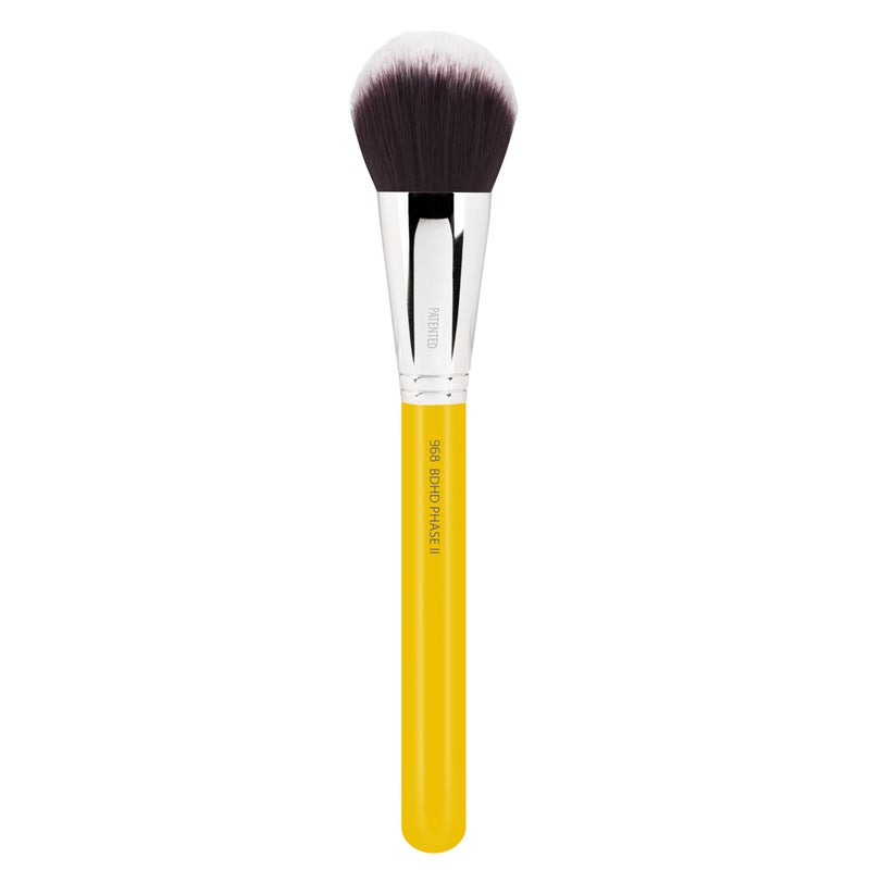 Bdellium Tools Professional Makeup Brush - Studio Series 968 BDHD Phase II Small Foundation/Contour - With Soft Synthetic Fibers, For Versatile Application & Blending (Yellow, 1pc) - Image 3