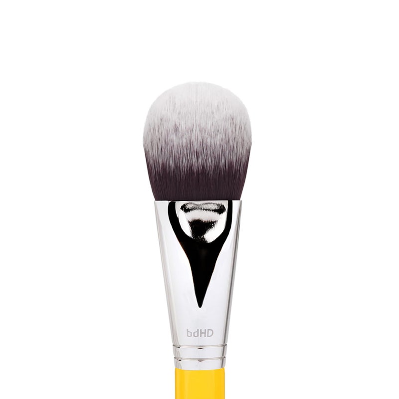 Bdellium Tools Professional Makeup Brush - Studio Series 968 BDHD Phase II Small Foundation/Contour - With Soft Synthetic Fibers, For Versatile Application & Blending (Yellow, 1pc) - Image 2
