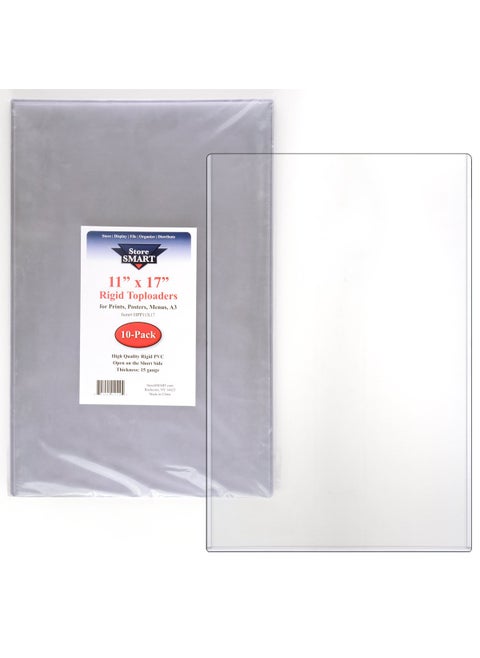StoreSMART  Rigid Print Protectors 10Pack  11 x 17  Rigid Print Protectors  HPP11X1710