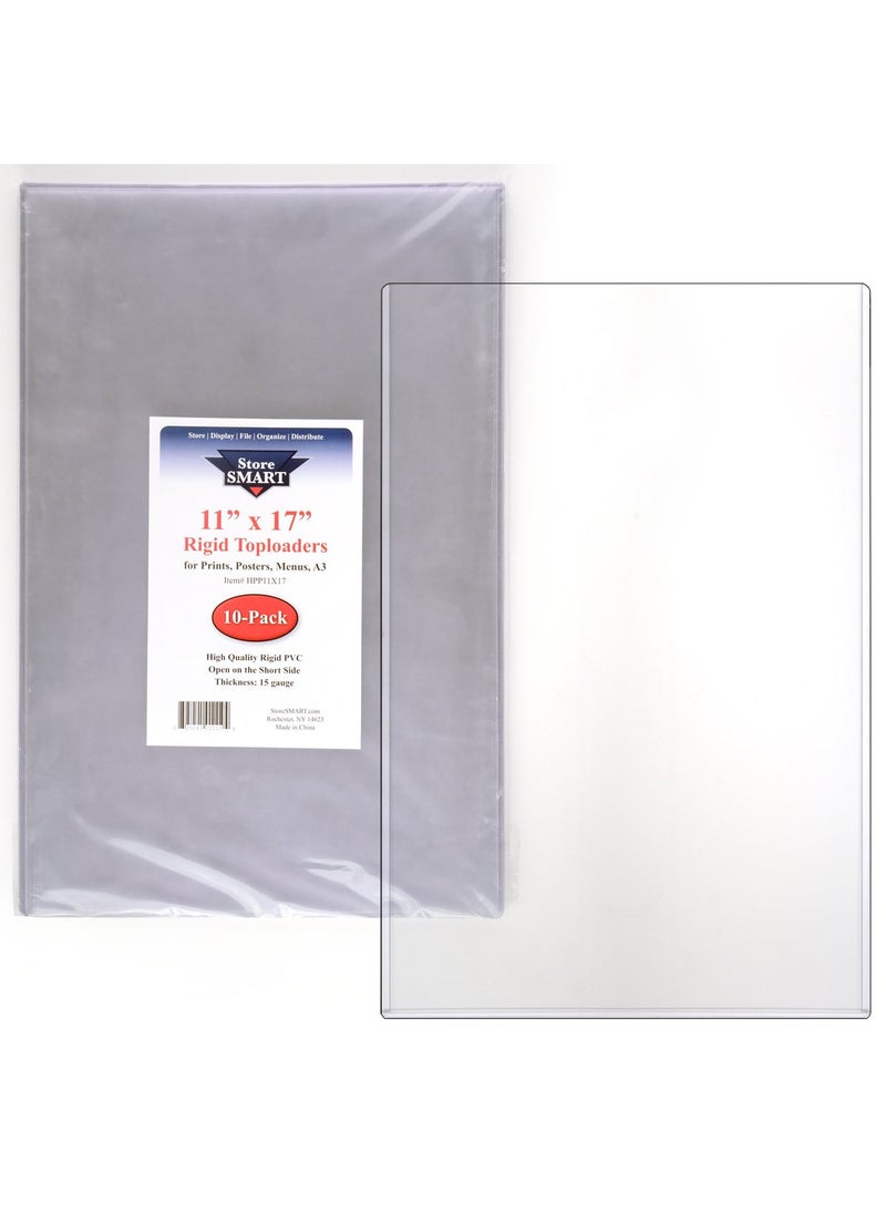 STORE SMART StoreSMART  Rigid Print Protectors 10Pack  11 x 17  Rigid Print Protectors  HPP11X1710 