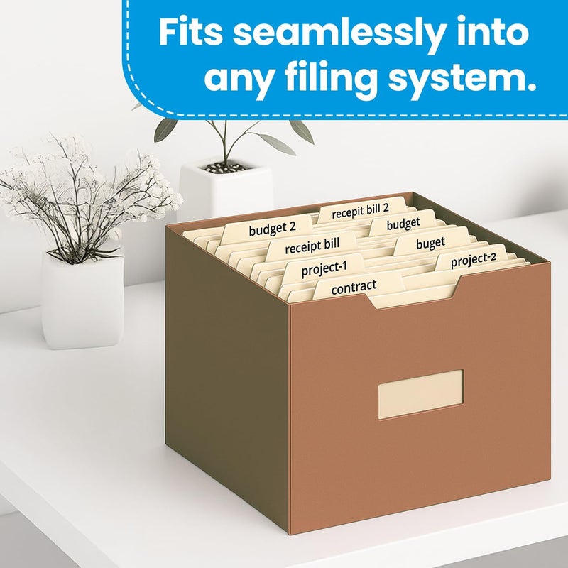 Pendaflex Manila Legal Size File Folders - 1/3-Cut Tabs in Left, Center, Right Positions for Easy Labeling - Manila Folders Ideal for Office, Home Office & Filing Cabinets, 100 Folders (Pack of 1) - Image 5