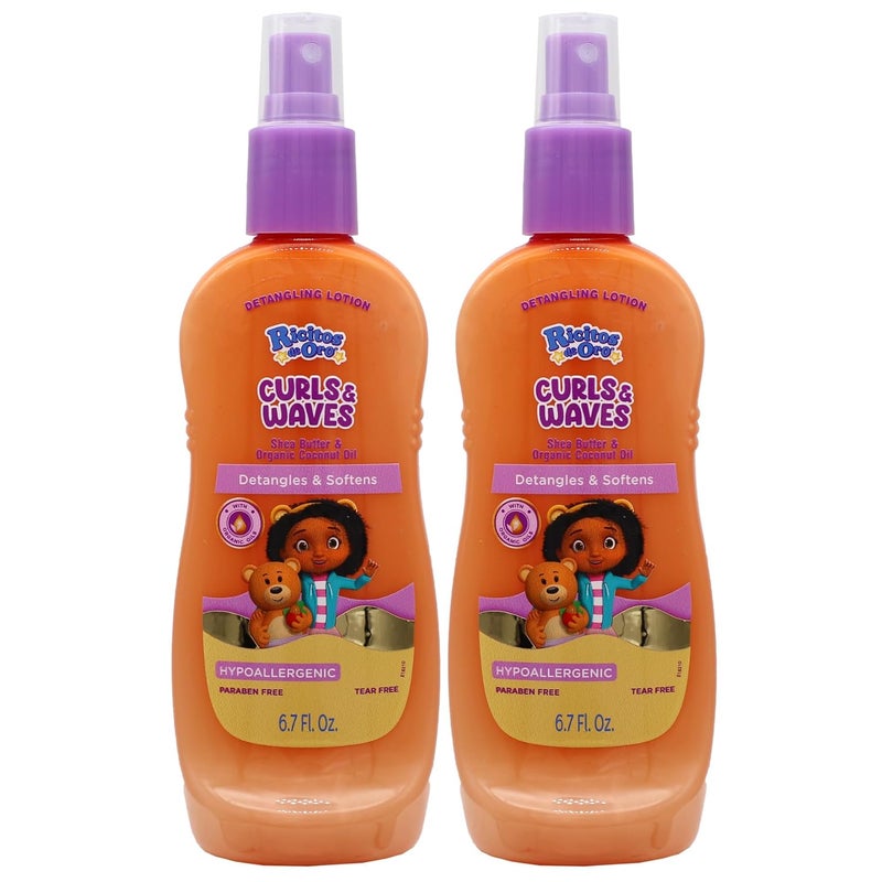 Ricitos de Oro Ricitos Curly Detangling Spray 67 Oz 2Pack