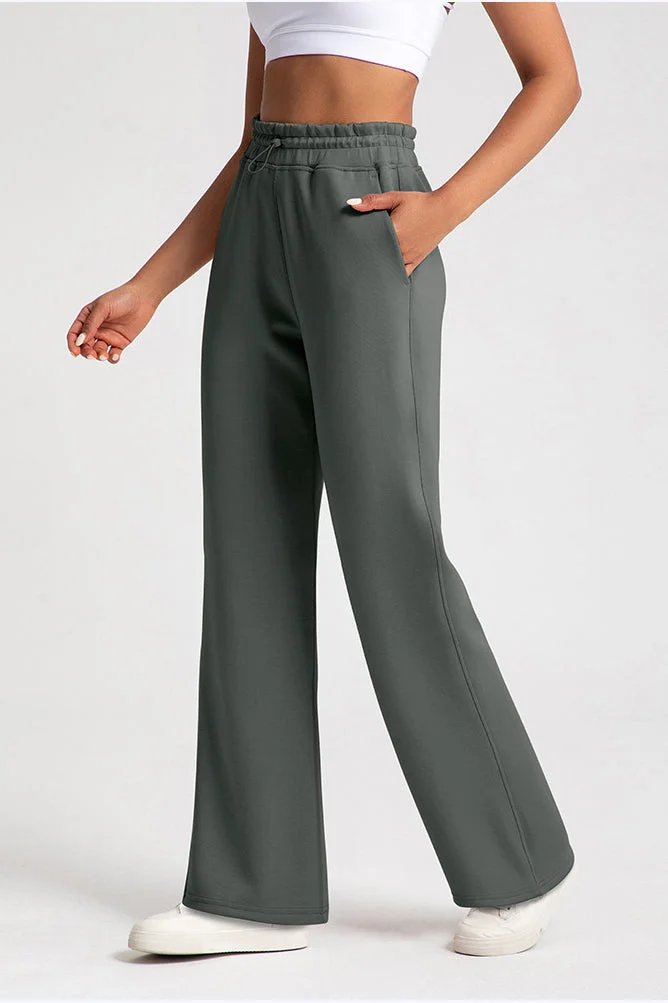 SVL Dark Grey Women's Modest Sweatpants with Pockets - Dark Grey - SVL for Women | Best Price UAE