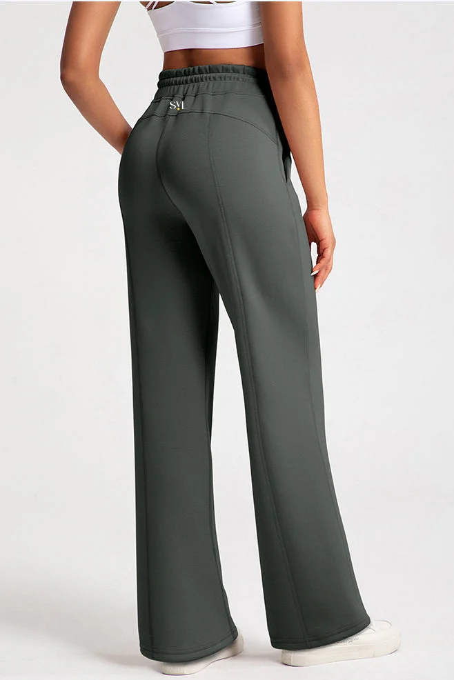 SVL Dark Grey Women's Modest Sweatpants with Pockets - Dark Grey - SVL for Women | Best Price UAE