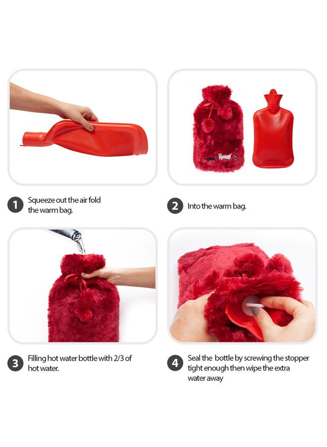 BiggDesign Cats In Istanbul Hot Water Bag With Soft Plush Cover For Pain Relief - Image 5