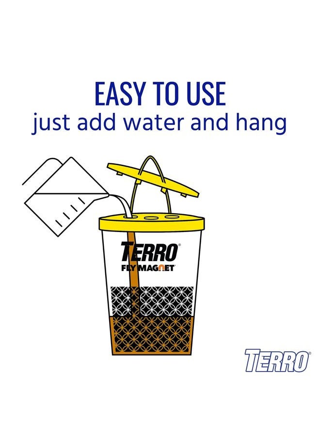 TERRO Fly Magnet Disposable Outdoor Fly Trap with Bait T524 - Image 3