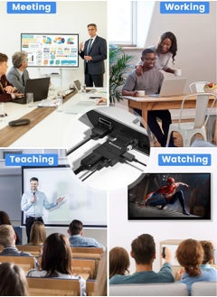 Generic Phoenix VGA to HDMI Adapter with 1080P Audio Output Source for PC TV/Monitor Active Male Female Video Input Connector for Laptop, Computer and Projector Number of Ports: 4  - Image 5