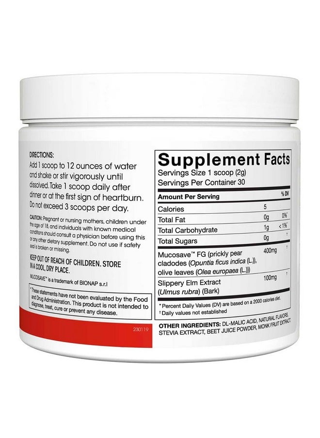 Silver Fern - Reflux - Digestive Supplement - Each Tub = 30 Scoops = 30 Servings - Mucosal Support for Acid Issues - with Mucosave FG and Slippery Elm Bark (1 Tub) - Image 1