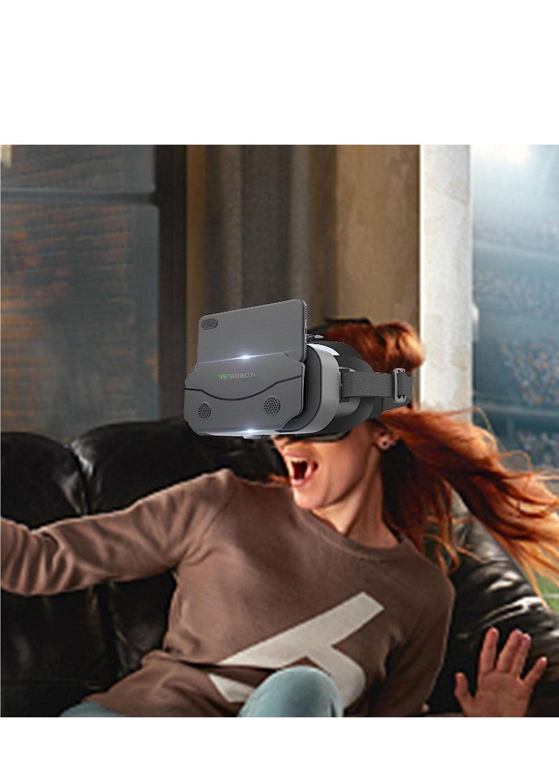 VR Headset 3D Glasses 3D Virtual Reality Glasses for Smartphone Virtual Reality VR Headset 3D Glasses Headset Helmets VR Glasses for TV Video Games Compatible with for iOS - Image 2