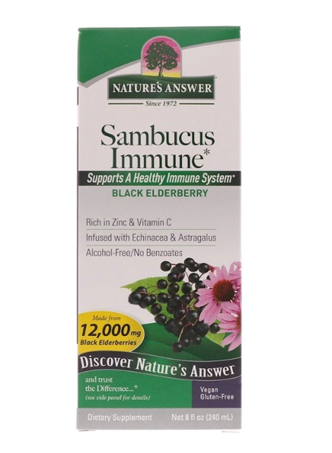 NATURE'S ANSWER Black Elderberry Sambucus Immune - Image 2