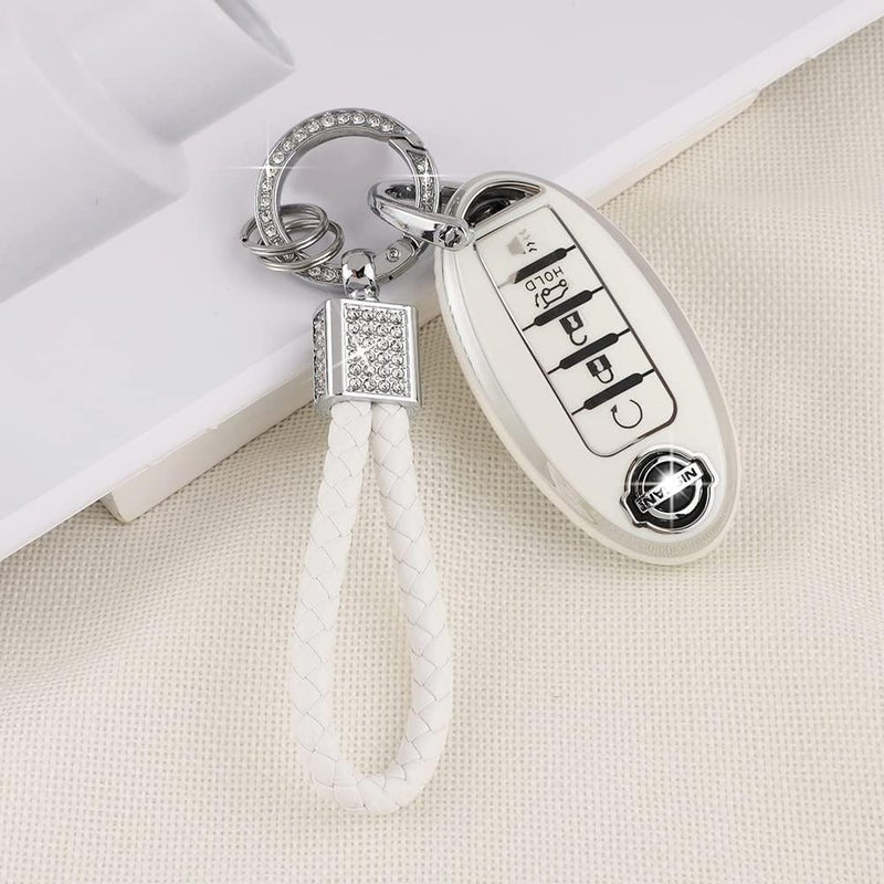 PIFOOG Bling Car Key Cover for Nissan 5 Buttons - Image 3