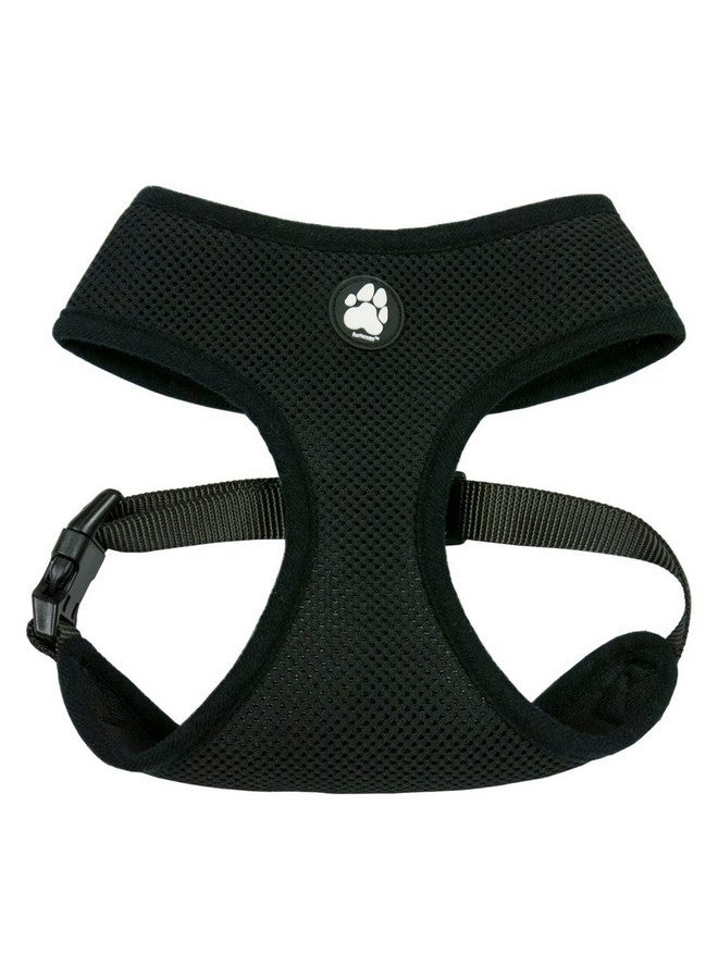 Furhaven Adjustable Padded Mesh Dog Harness - Black, Large - Image 1