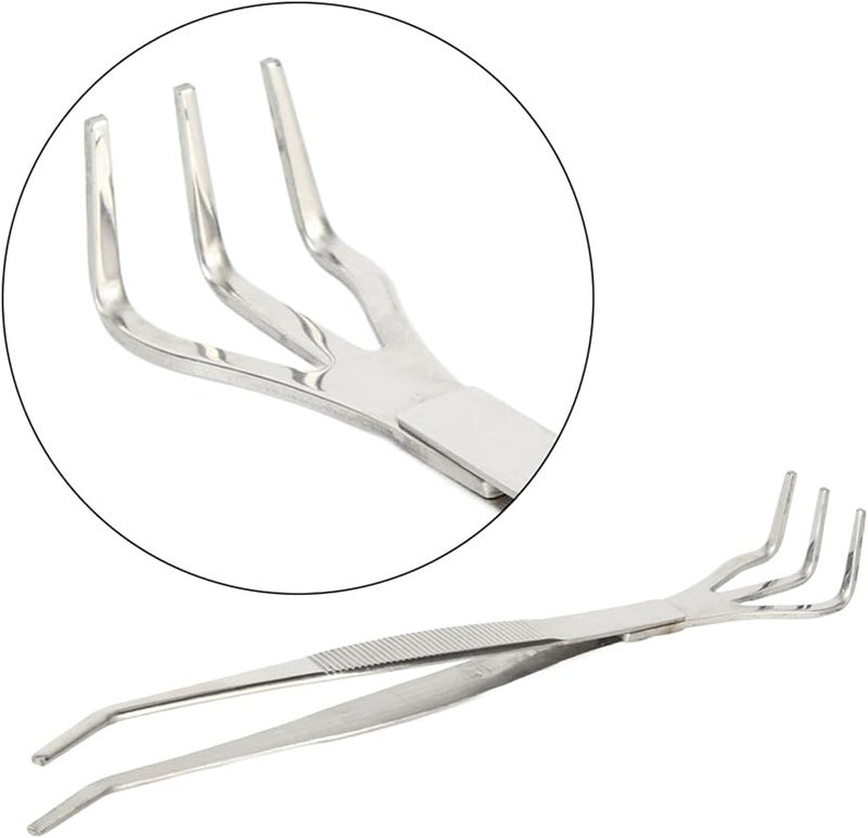 Stainless Steel Bonsai Root Rake Tweezers 2 in 1 Gardening Tool Durable Ergonomic Design - Image 3