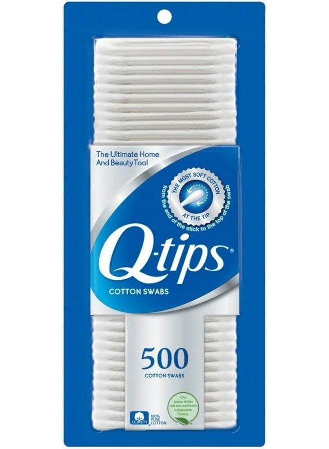 Q-tips Cotton Swabs, 500 Count (Pack of 3) - Image 2