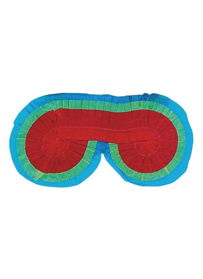 Unique Multicolor Paper Pinata Blindfold (7.5" x 6.25") - Ideal for Kids' Birthday Parties & Celebrations, 1 Pc.  - Image 1