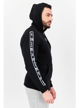 Reebok Men Sportswear Fit Long Sleeves Outdoor Hoodies, Black  - Image 3