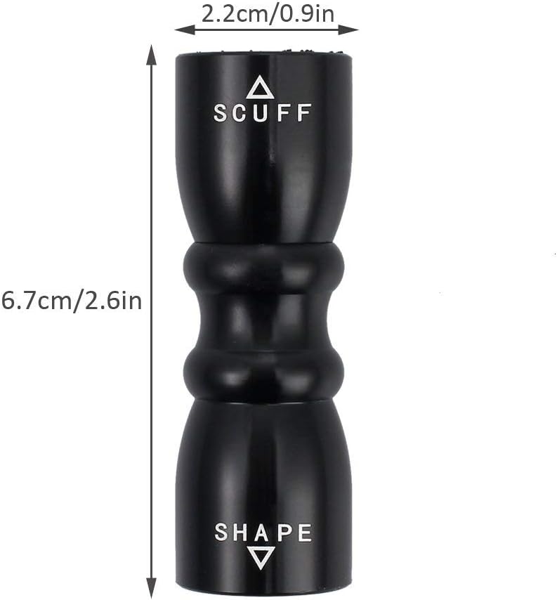 comfrt 3 in 1 Billiard Cue Tip Tool,Bowtie Snooker Pool Cue Tip Stick Shaper Repair Tool (Color : Black) Played Accessories - Image 1