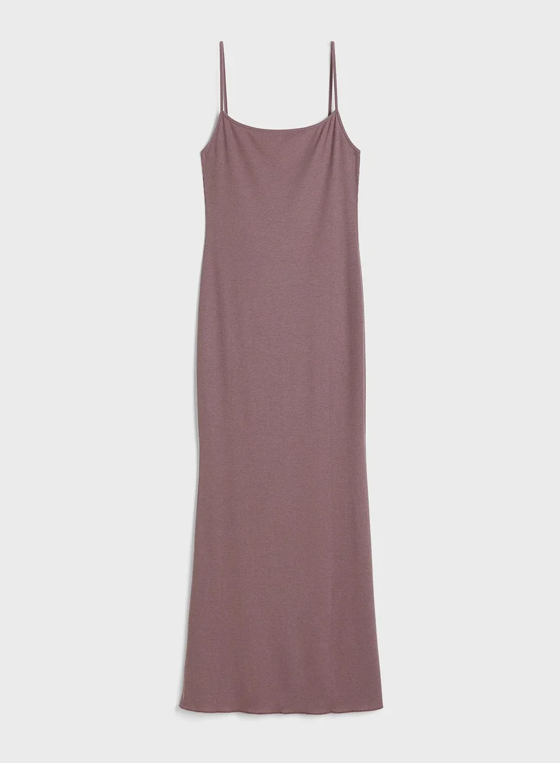 H&M Strappy Ribbed Dress