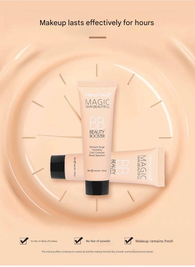 Magic Hydrating BB Cream & Full-Coverage Concealer with Color-Correction, Tinted Moisturizer to Even Tone for All Skin Types (2pcs) - Image 3