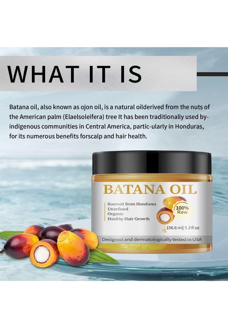 Oil Raw Batana Oil - 100% Natural & Organic Hair Growth Oil Solution for Men & Women, Raw, Unrefined, Enhances Thickness, Prevents Hair Loss - Image 5