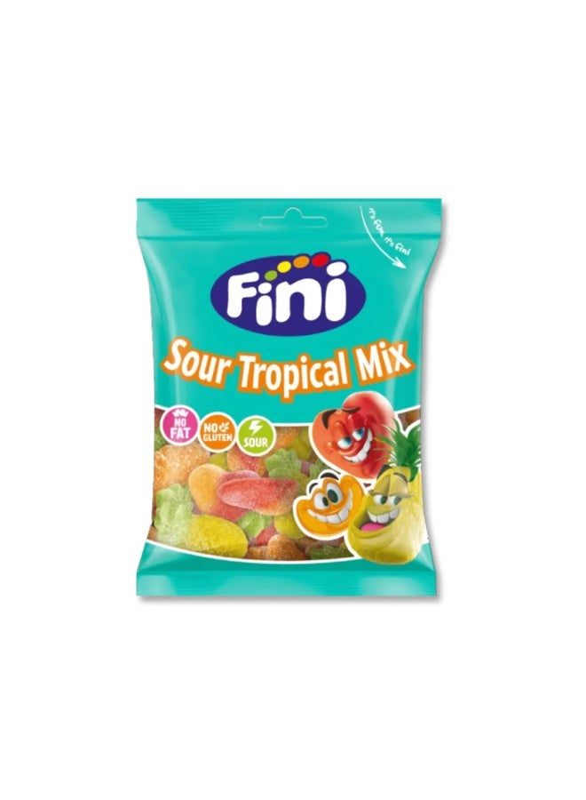 Fini Sour Tropical Mix Gummy Candy - 90g