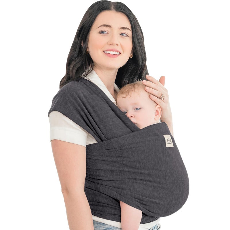 KeaBabies Baby Wrap Carrier - All in 1 Original Baby Carrier Newborn to Toddler Sling, Easy to Wear, Hands Free Bonding, Lightweight, Breathable Infant Wraps (Mystic Gray) - Image 1
