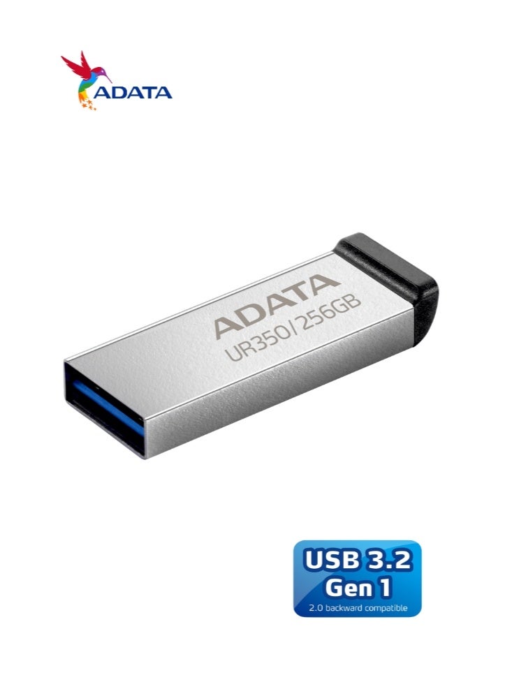 ADATA UR350 256GB USB 3.2 (USB 5Gbps) Flash Drive | Metal | Ultrafast Data Transfer and Lightweight | Black - Image 4